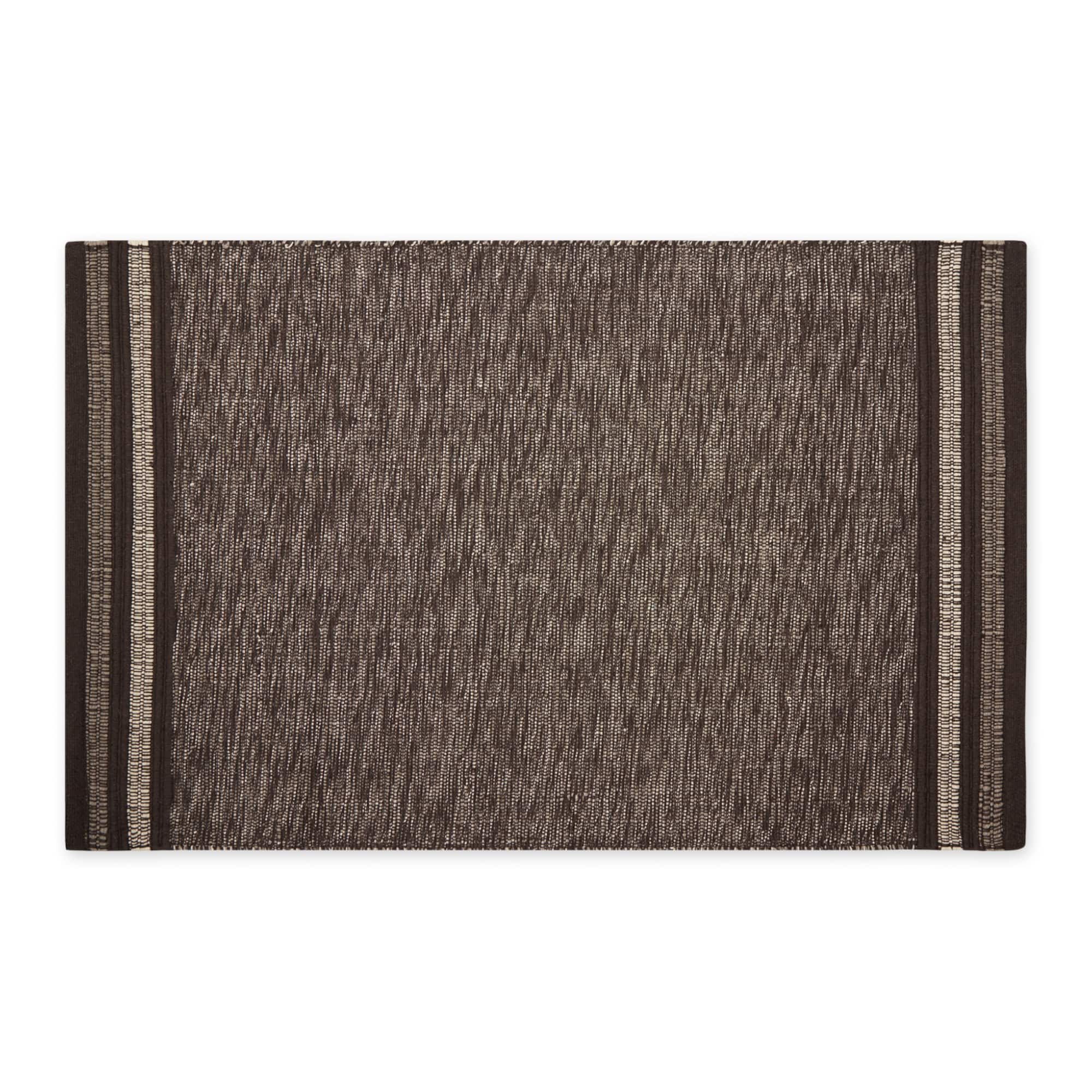 DII® Modern Stripe Variegated Handwoven Recycled Yarn Rug